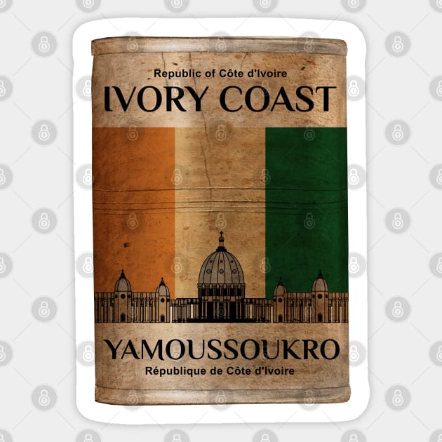 make a journey to Ivory Coast Sticker by KewaleeTee